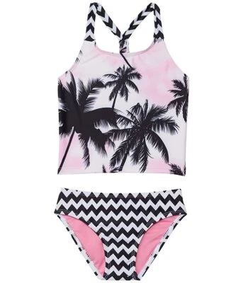 Appaman 294889 Niños Chevron Estampado Emily Tankini Conjunto Traje de Baño Talla 6 Foto 1 de 2