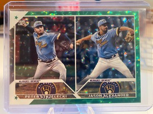 2023 TOPPS UPDATE #US287 PETER STRZELECKI JASON ALEXANDER Green Foil 490/499