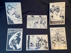 ROCKETEER POSTCARD SET #2 DAVE STEVENS ART, 1984 PACIFIC COMICS, New / Sealed - Picture 1 of 4