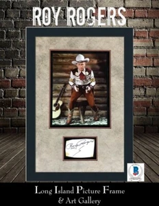 Roy Rogers The Roy Rogers Show Firmado Corte Firma Personalizado Enmarcado Beckett - Imagen 1 de 9