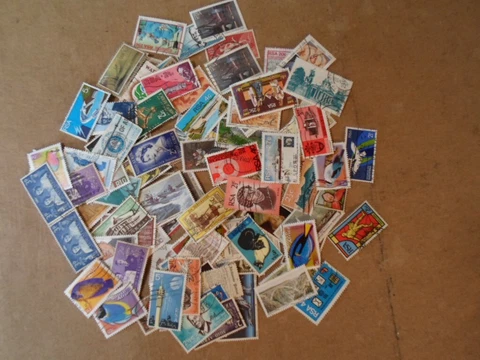 Collection lot 100 different commemorative stamps of South Africa Cover