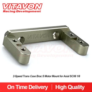 Vitavon CNC Alu 2-Speed Trans Case Brac S Motor Mount for Axial SCX6 1/6 titaniu - Picture 1 of 3