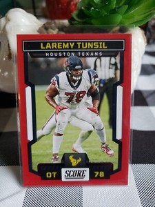 2023 Score Laremy Tunsil Red Parallel #6 Houston Texans Football Card. 