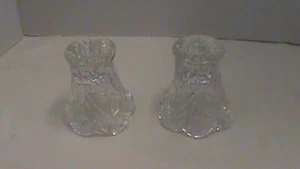 Reversible Glass Candle Holder, Taper / Votive, PAIR, D77 - Picture 1 of 12