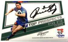 2012 NRL DYNASTY CARD TOP PROSPECT SIGNATURE CARD TPS8 RYAN STIG-KNIGHTS
