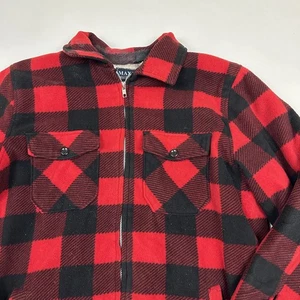 Cappotto Maxxsel Uomo XXL Bufalo Plaid Flanella Foderato Sherpa Danneggiato - Foto 1 di 11