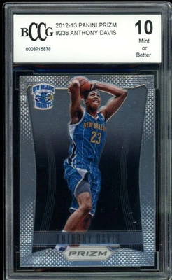 2012-13 Panini Prizm #236 Anthony Davis Rookie Card BGS BCCG 10 Mint+ - Image 1 of 2
