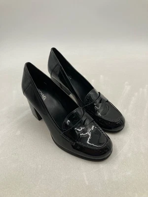 Michael Kors Buchanan 漆皮 Mid Loafer 高跟鞋 尺寸 7M — 第 1/4 张图片