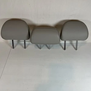2009-2014 Acura TSX Rear Seat Beige Synthetic Leather Headrest Set of 3 OEM - Picture 1 of 9