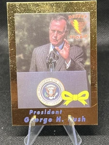 George Bush President Yale 1991 Desert Storm GOLD BORDER Commander in Chief - Picture 1 of 2