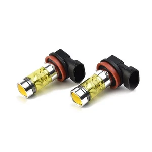 2x H11 H8 Led Yellow Fog Light Bulbs 4300K 100W 1500LM Super Bright DRL⚡⚡USSTOCK - Picture 1 of 12