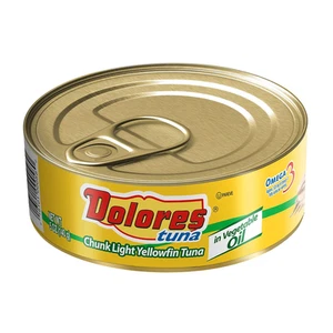 Dolores Tonno Pezzo Tonno Pinna Giallo Chiaro in Olio Vegetale,5 Once (Confezione da 24) - Foto 1 di 12