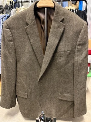 Blazer Ralph Lauren Para Hombres 46R Marrón Espiga Tweed Chaqueta Abrigo Deportivo Precio de venta sugerido por el fabricante $675 Foto 1 de 4