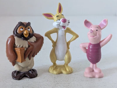 Fisher Price Disney Winnie The Pooh Collectibles Owl Piglet Rabbit 2000 Free P&P - Bild 1 von 4