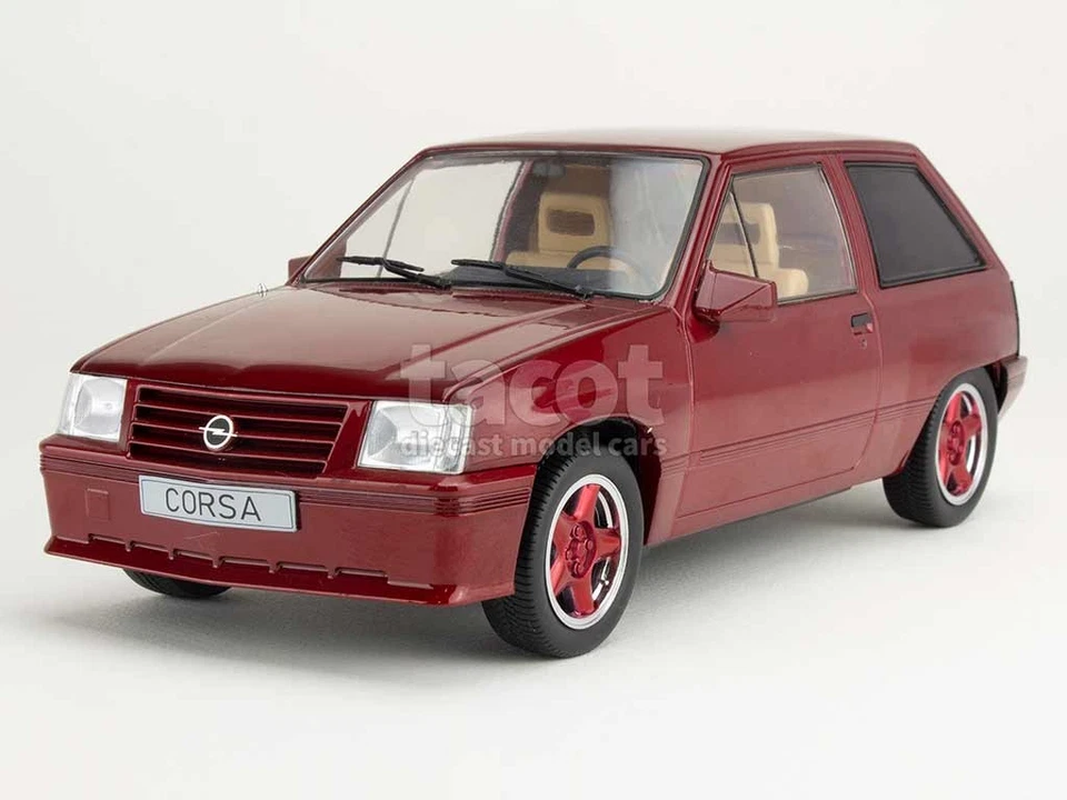 OPEL CORSA A Custom 1983 rosso scuro metallizzato 1 18 MCG MCG18433