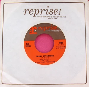 THE KINKS - Sunny Afternoon - clean 45 rpm - Reprise 0497 - Picture 1 of 2