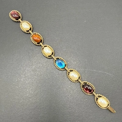 "Pulsera 1928 colorido cabujón 7,5"" C31" Foto 1 de 4