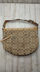 Coach #F13115 Hobo Bag braun Signature hellbraun Lederbesatz  - Bild 1 von 14