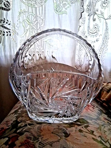 Korb Kristallglas geschliffen - Bild 1 von 3