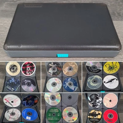 Estuche de almacenamiento vintage LaserLine rígido de 24 discos CD DVD negro con 23 CD Jazz Foto 1 de 4