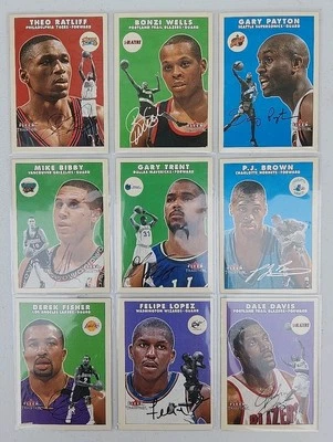 2000 Fleer Tradition Basketball Lot of 9 NBA Cards '00-'01 Season  - Image 1 of 4