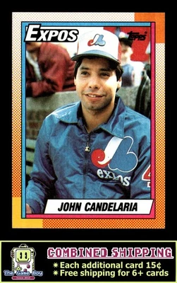 1990 Topps #485 John Candelaria Montreal Expos - Image 1 of 2