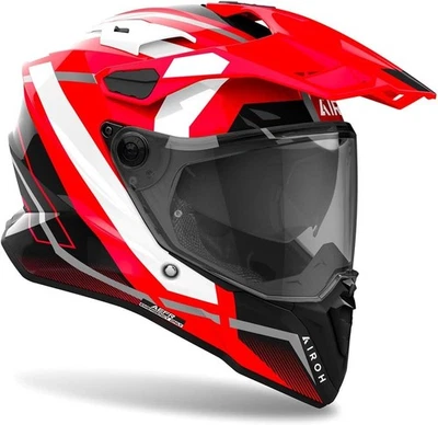 CASCO AIROH INTEGRALE FIBRA COMMANDER 2  MAVICK RED GLOSS taglia S - Immagine 1 di 3