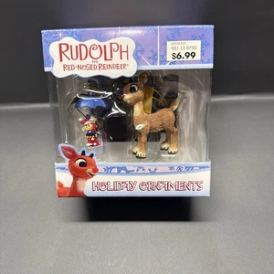 Rudolph das Rentier mit der roten Nase Ornament 2er Set Rudolph & Charlie in der Box Neu im Karton - Bild 1 von 7