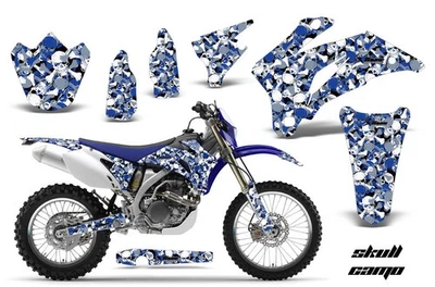 Calcomanías adhesivas gráficas para Yamaha WR250F 07-14 WR450F 07-11 SKULLCAMO U Foto 1 de 2