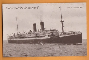 Envío - Stoomvaat - Mij 'Nederland' S.S. Johan de Wilt.      Postal - Imagen 1 de 1