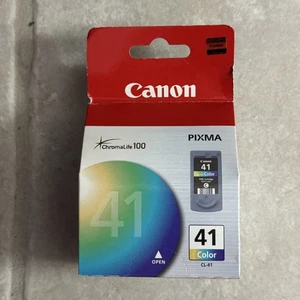 Canon CL-41 Tri-Color Ink Cartridge ChromaLife 100 41 Pixma OEM Original - Picture 1 of 2
