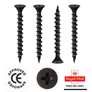 10X1 Phillips Recess Bugle Hd Coarse Thread Drywall Scr Blk Phosphate Particle Board 