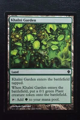 Magic The Gathering MTG KHALNI GARDEN Commander 2013 LP Lightly Played - Image 1 of 2