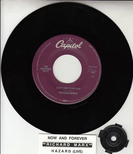 RICHARD MARX Now And Forever & Hazard (Live) 7" 45 record NEW + juke box strip - Foto 1 di 1