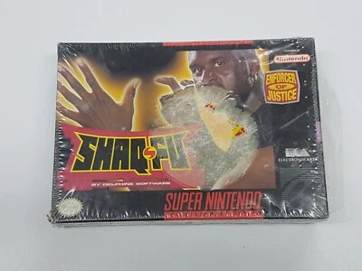 Shaq-Fu Super Nintendo Authentic Brand New Sealed *DAMAGED/CUT/TEAR - Image 1 of 4