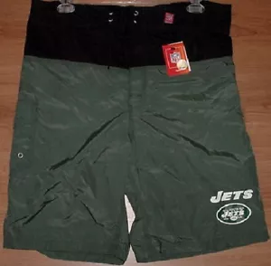 Traje de baño New York Jets XL bañador pantalones cortos bolsillo de carga NFL - Imagen 1 de 2
