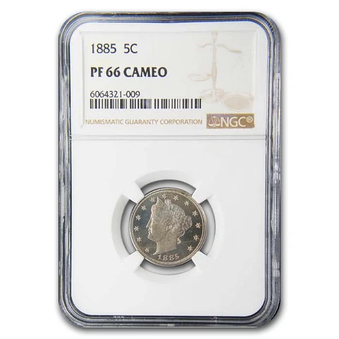 1885 Liberty Head V Nickel PF-66 Cameo NGC - SKU#233666 Cover