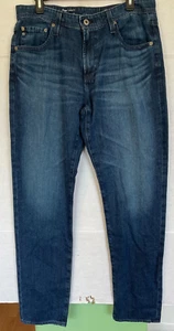 Pantalones de mezclilla deportivos de pierna recta AG ADRIANO GOLDSCHMIED OWENS AZULES PARA HOMBRE 33 X 34 NUEVOS - Imagen 1 de 4