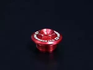 YOSHIMURA JAPAN RED OIL FILLER PLUG CAP SUZUKI GSXR1000 K1 K2 2001-2002 - Picture 1 of 2