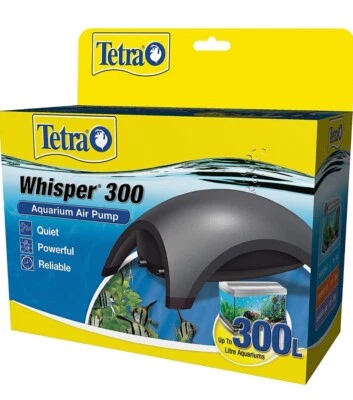 Tetra Whisper 300 Quiet Aquarium Air Pump, Large, T284AU, For 120-300L Fish Tank - image 1 of 4