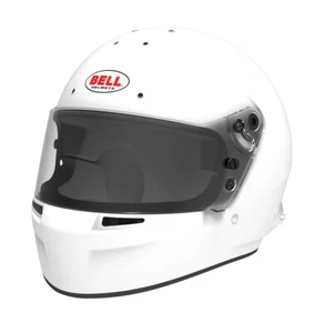 NEW! FIA Bell GT6 Sport Full Face Helmet White Color sizes 54-61+ - Picture 1 of 3
