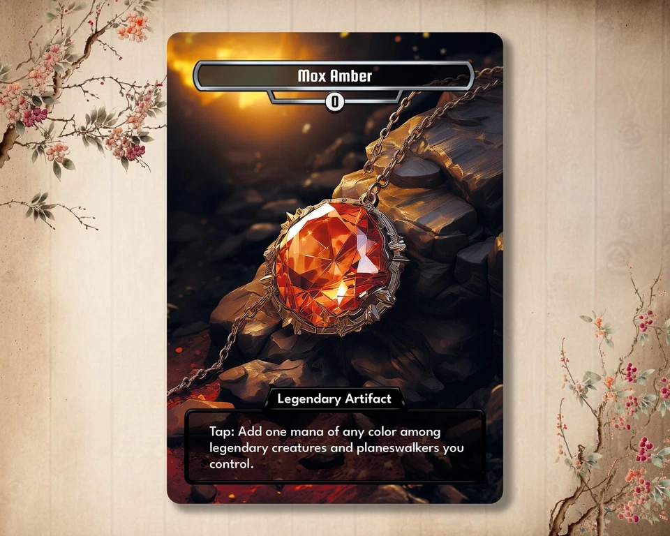 Mox Amber - High Quality Custom Card [ Alternative Custom Art ] - Imagen 1 de 1