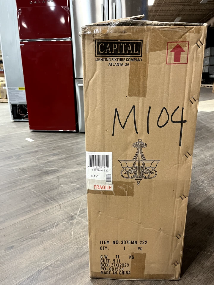 Lámpara de araña Capital 3075MN-222 5 luces níquel mate nueva en caja (M104) Foto 1 de 1