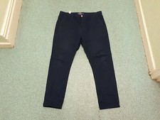 Topman Skinny Carrot Waist 38" Leg 31" Faded Dark Blue Mens Jeans