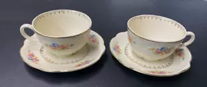 Homer Laughlin Tasse und Untertasse 2er Set - Bild 1 von 2