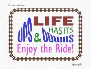 Ups And Downs Needlepoint Kit or Canvas - Picture 1 of 2