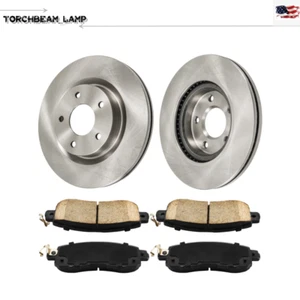 Rotor delantero perforado y pastilla de freno para Nissan Altima 2014 2015 2016 2017 2018 2019 - Imagen 1 de 12