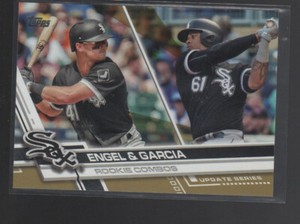 ADAM ENGEL /WILLY GARCIA  2017 TOPPS UPDATE GOLD ROOKIE CARD #US7  /2017