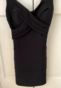 Emerald Sundae Jet Black Mini Dress, sz. med - Picture 1 of 6