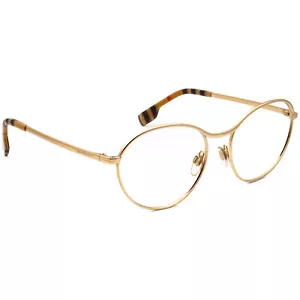 Burberry Brille B 1337 1297 Gold gestreckt rundes Metallgestell Italien 53-17 140 - Bild 1 von 6